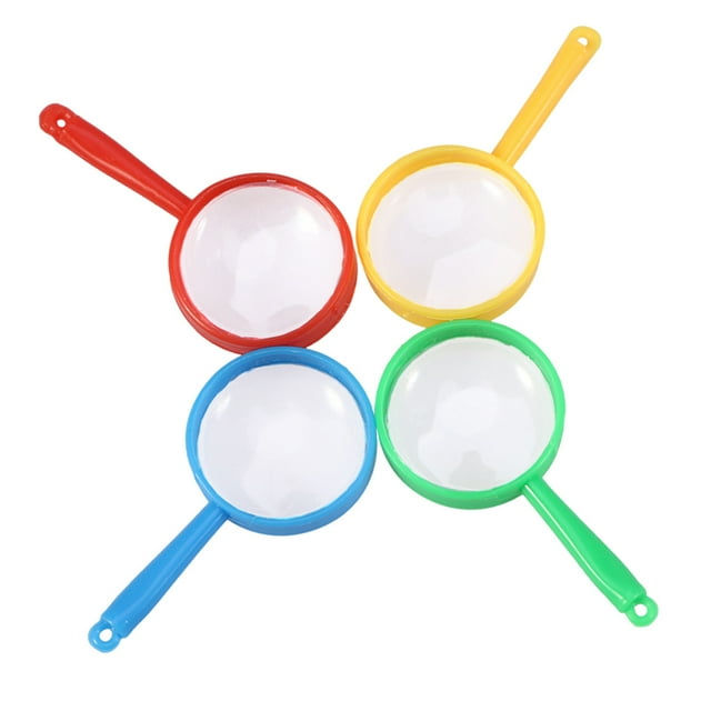 48PCS Colorful Magnifying Glasses Handheld Plastic Magnifying Glasses
