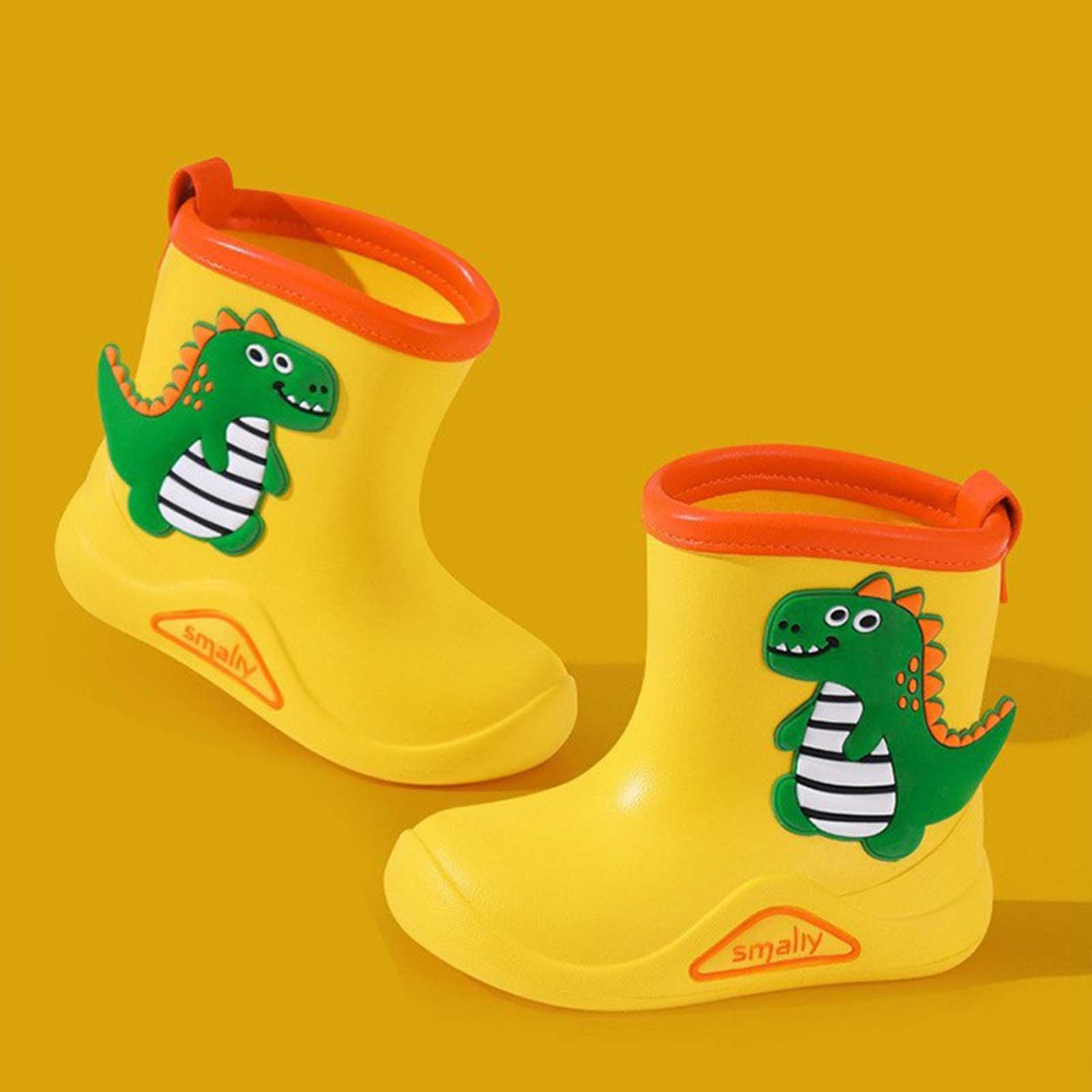 Botte De Pluie Enfant Antidérapant Imperméables À Motif De Dessin Animé Animal Chaussures De