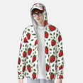 thumbnail image 4 of Haiem Strawberry UPF 50+ Fishing Shirts for Men Long Sleeve UV Sun Protection Hoodie Non-Mask Outdoor Hiking Shirts, 4 of 9