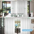 thumbnail image 2 of Yoolax Motorized Panel Track Blind Work with Remote Control Smart Light Filtering Vertical Blinds Electric Large Window Shade for Patio Sliding Door(Half Shading Jacquard White,102"W x 84"H), 2 of 7