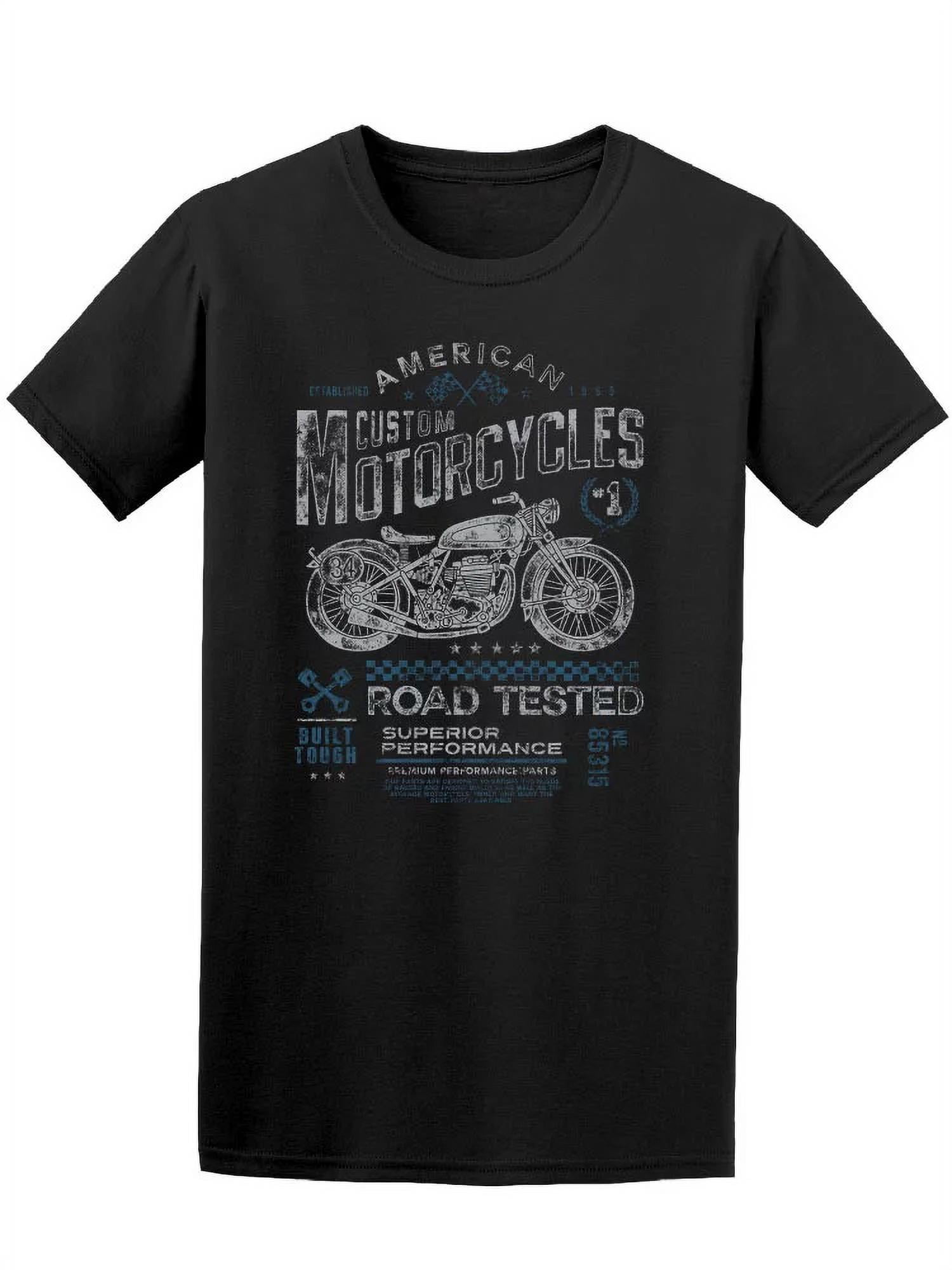 Retro American Custom Motorcycle T-Shirt Men -Image by Shutterstock ...