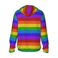 thumbnail image 3 of Fotbe Colorful Glitter Rainbow Men's Women's UPF 50+ Sun Protection Jacket Hooded Cooling Shirt with Pockets Hiking Outdoor Performance-XX-Large, 3 of 9