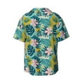 thumbnail image 2 of Sigee Tropical Floral Print Men's Shirts Casual Button Down Short Sleeve Summer Beach Shirt Hawaiian Vacation Shirts Tee Shirt-4X-Large, 2 of 7