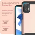 thumbnail image 6 of TUDIA Merge BLU F91 5G Case Dual Layer Heavy Duty Protective Cover - Rose Gold, 6 of 7