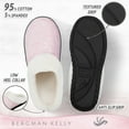 thumbnail image 3 of Bergman Kelly USA Clog Slippers for Women (Multiple Colors/Sizes), Memory Foam Closed Toe Scuff Indoor Outdoor House Shoes (Dove Collection - Scuff Style), 3 of 9