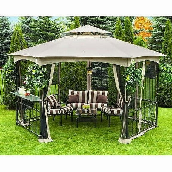 Garden Winds 10’ x 10’ Replacement Canopy Gazebo, Water-Resistant