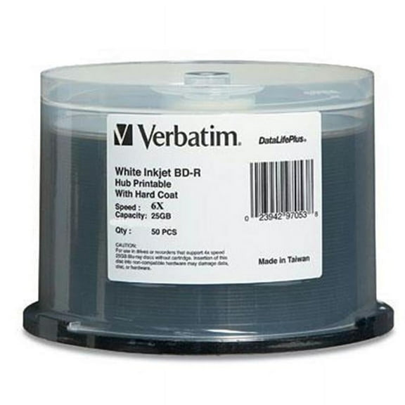 Verbatim/Smartdisk  BD-R 25GB 6x White Hub Inkjet