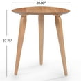 thumbnail image 2 of GDF Studio Barron Mid Century Modern Wood End Table, Natural, 2 of 9