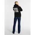 thumbnail image 3 of Kacey Lee Women's Texas is Hot Fleece Zip Up Hoodie with Long Sleeves, Sizes XS-XXL, 3 of 6