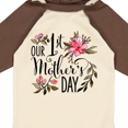 thumbnail image 4 of Inktastic Our First Mother's Day- Pink Flowers Boys or Girls Long Sleeve Baby Bodysuit, 4 of 5