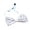 White, variant on Shiny Adjustable Glitter Bow Tie Pre-Tied Sequin Necktie For Banquet Costume Party Wear