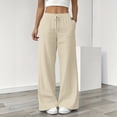thumbnail image 2 of VBVC Women's Y2K Drawstring Striped Wide Leg Pants,Summer Going Out Trousers For Women,Ladies Lightweight Party Pants with Pockets,Yellow,S-2XL, 2 of 8