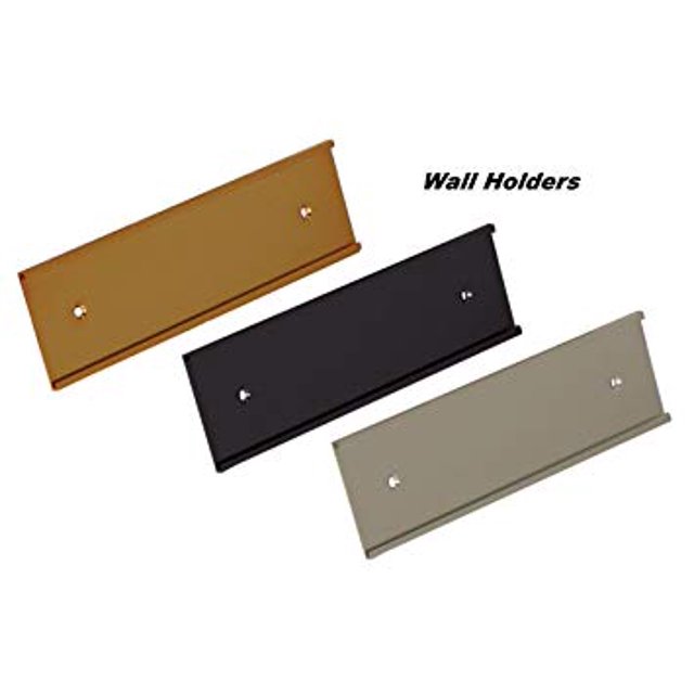 Office Name Plate Holders 2x8 Wall or Door Mount Matte Silver