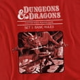 thumbnail image 2 of Dungeons & Dragons Basic Rules Red Box Cover Unisex Adult T Shirt (2X-Large) Red, 2 of 6