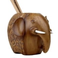 thumbnail image 1 of Resin Elephant Pencil Holder Creative Pen Holder Desktop Stationery Organizer Storage Box Tidy, 1 of 4