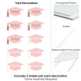 thumbnail image 6 of Big Dot of Happiness Rose Gold Graduation Lawn Decorations - 10 Piece, 6 of 8