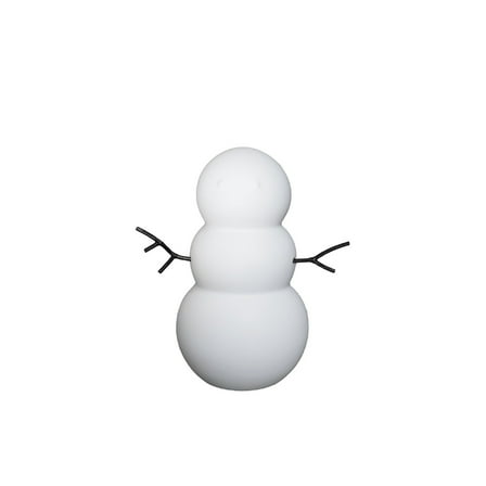BIDK Home Ceramic Snowman Christmas Tabletop Figurine - 6.5" - White
