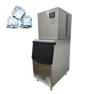 250KG Ice Maker Commercial Ice Machine Ice Cube Maker Stainless Steel