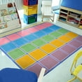 thumbnail image 2 of Blocks Abound 7'8" x 10'9" area rug in color Pastel, 2 of 5