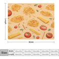 thumbnail image 2 of Flannel Blanket for Home Spaghetti Food Blanket Soft Warm Plush Throws for Couch Bed Living Room Italy Noodles Throw Blanket for Kids Family and Friends Adults 40"x50" Lightweight Fuzzy Blanket, 2 of 6