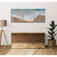 thumbnail image 4 of Ocean Canvas Wall Art Abstract Beach Framed Wall Decor Coastal Textured Modern Art Work Paintings Set of 3 Pieces Sand Wave Pictures for Living Room Bedroom Office - 12'''' x 16'''', 4 of 6