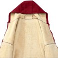 thumbnail image 7 of LEKWK Sherpa Lined Jacket for Men Full Zip Heavyweight Hooded Coat Thick Fleece Outerwear Winter Thermal Warm Parka Top, 7 of 7
