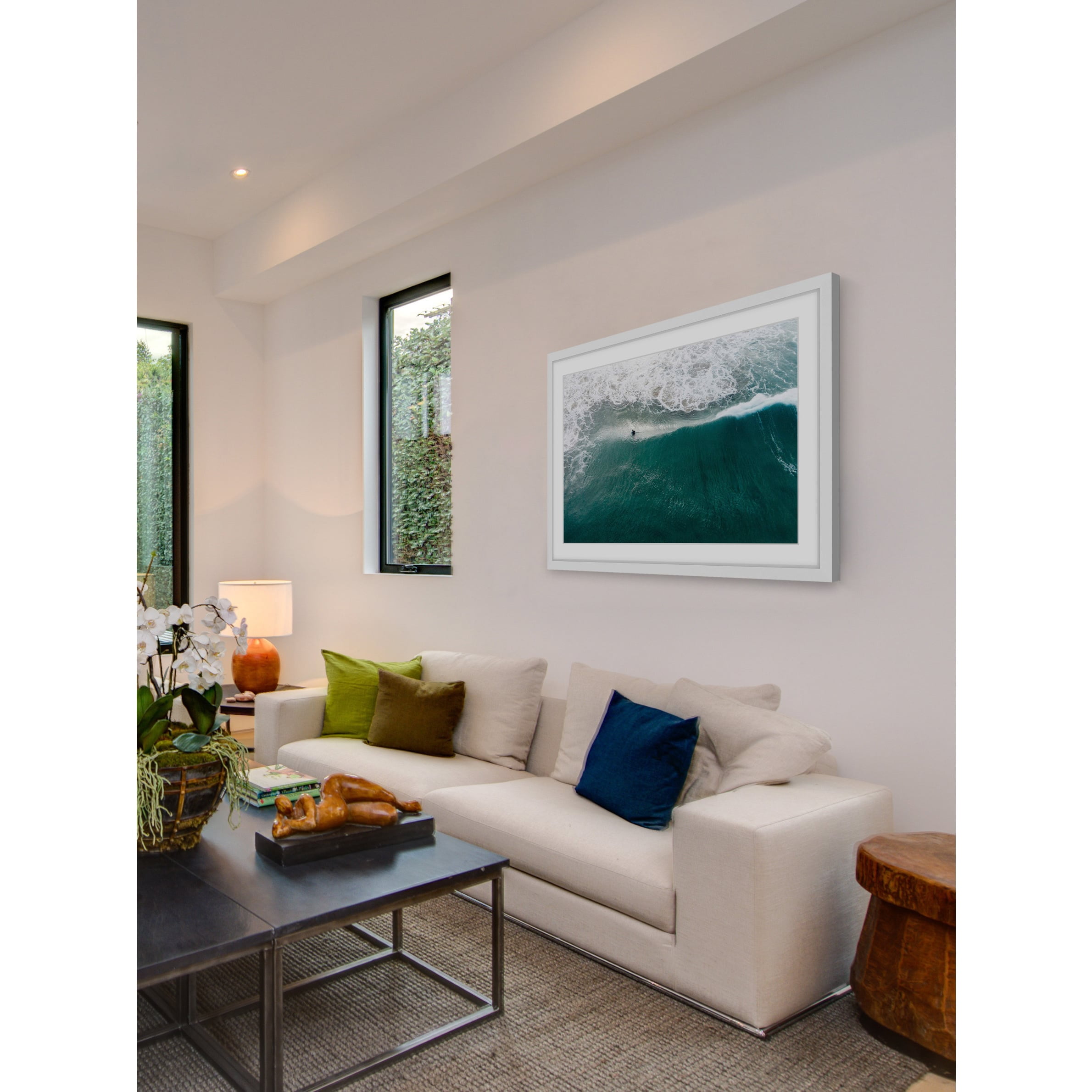 Marmont Hill "Catch That Wave" by Karolis Janulis Framed Painting Print