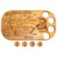 thumbnail image 2 of Juego de mesa para beber | Juego de fiesta de mesa Shots and Ladders | Incluye 4 vasos de chupito de vidrio, dados | Divertido entretenimiento de fiesta al estilo de la ruleta | Tabla de madera de, 2 of 8