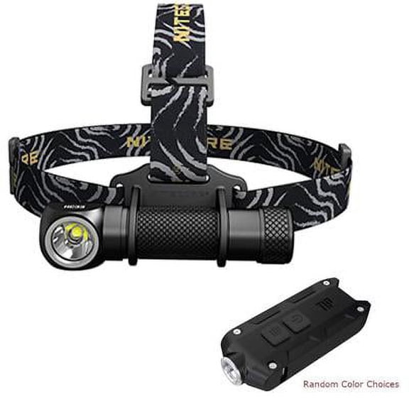 Combo: Nitecore HC33 Cree XHP35 High Intensity Headlamp - 1800 Lumen w/TIP Keychain Light -360 Lumens w/color options