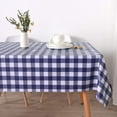 thumbnail image 5 of 100% Waterproof Vinyl Table Cloth, Oil-Proof Spill-Proof PVC Rectangle Tablecloth, Wipeable Plastic Table Cover for Outdoor, Picnic, Camping,Navy Blue,60 x 60 inch, 5 of 6