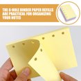 thumbnail image 2 of 250 Pages Lined Loose Leaf Punched Paper Refills for 6 Hole Binder Organizer Diary Notebook School Refillable Planner for 6Ring Notebook, 2 of 9