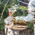 thumbnail image 2 of 1Pack Cylindrical Silver Bee Hive Smoker for Beekeepers Stainless Steel Beekeeping Tool, 2 of 8