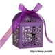 thumbnail image 4 of Injueey Cajas de regalo de 50 piezas, soporte para paquete de galletas de Chocolate y aperitivos, atmósferas decorativas para fiestas, Kits de decoración para fiestas Púrpura, 4 of 6