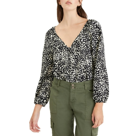 Sanctuary Meadow Blouse In Hazed Graphic Spot