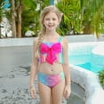 thumbnail image 4 of 5PCS Mermaid Tails for Swimming for Girls Kids Mermaid Swimsuit Costume Princess Bikini Set Bathing Suits High quality, 4 of 5
