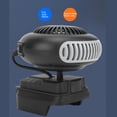 thumbnail image 6 of YAHHU Cordless Space Heater 170W 2 Gears Fast Heating Defogging Defrosting Battery Powered Portable Heater Fan for Home Office Car Construction Site, 5.5 inches / 14 cm, Lightweight Black Design, 6 of 9