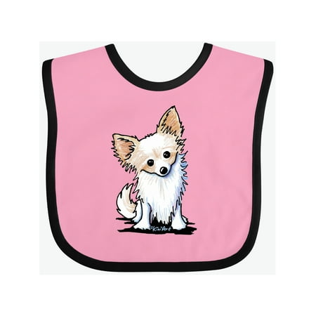 

Inktastic Long Haired Chihuahua Gift Baby Boy or Baby Girl Bib