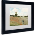 thumbnail image 2 of Trademark Fine Art "Wild Poppies Near Argenteuil" Canvas Art by Claude Monet, White Matte, Black Frame, 2 of 4