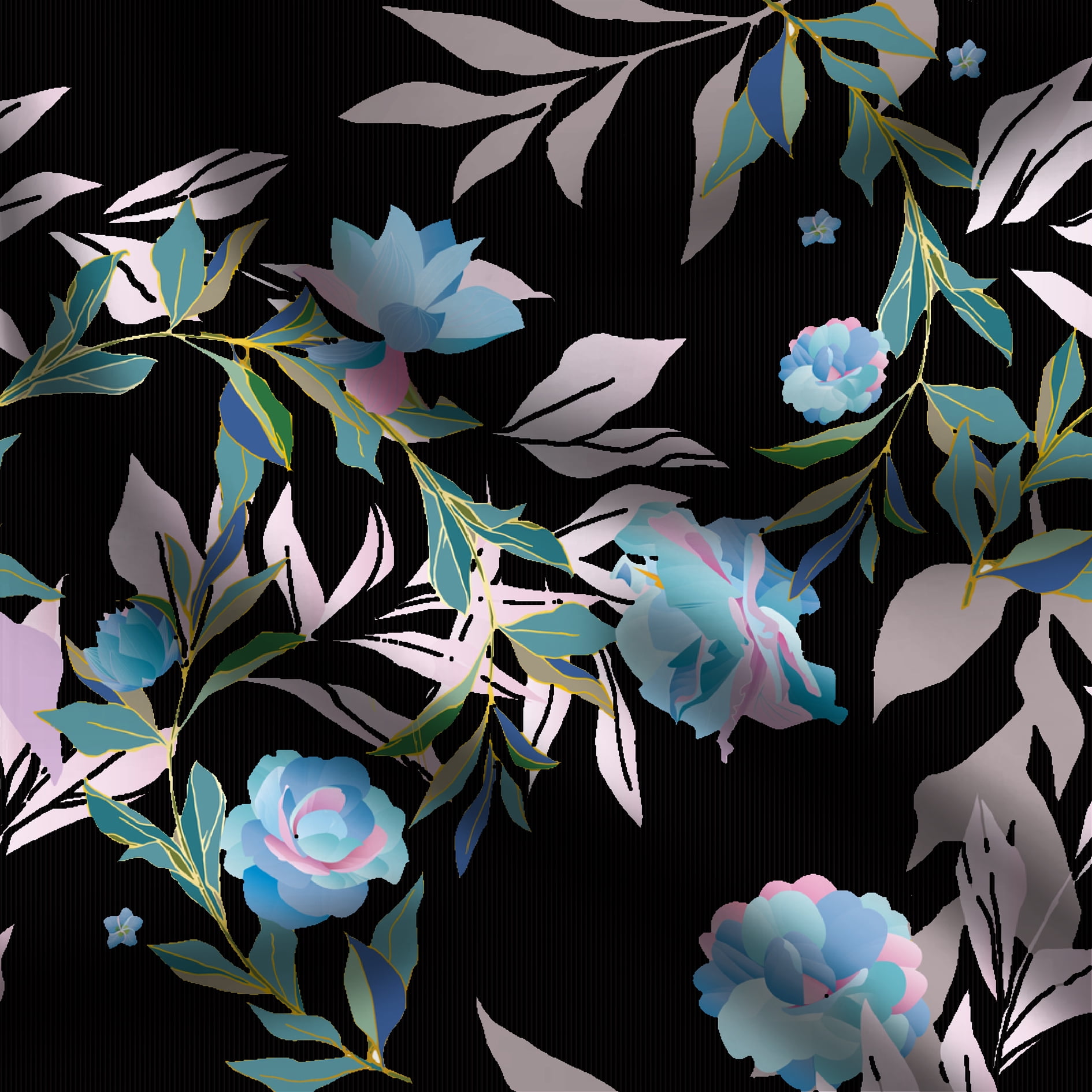 eloriadécor Floral Printed Fabric Crafting Sewing and Quilting Dress