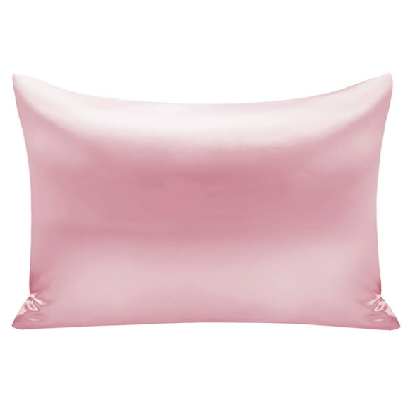 Silk Pillow Case, Super Soft , Queen Satin Pillowcase for Hair and Skin, Pink