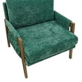 thumbnail image 4 of Knubmt Velvet Upholstered Armchair Accent Chair with Wood Frame, Mid Century Modern Club Chair for Living Room, Office, Bedroom, Green, 4 of 5