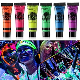 2 Packs Water Activated Eyeliner Palette Neon Face Paint Colored Retro  Liner Makeup Matte Graphic Eyeliner UV Glow Fluorescent Black White Body  Paint 16 Colors 