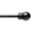 Matte Black, variant on TOWN & COUNTRY BASICS Modern Sphere Single Indoor Curtain Rod and Finial Set, Easy Install Wall Mount, Matte Black, Adjustable 66"-120"