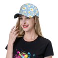 thumbnail image 5 of Gukieu Daisies Flowers Prin Baseball Cap, Adjustable Sweat-wicking Daily,Travel, Sports Cap, Unisex, 5 of 6