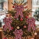 thumbnail image 4 of Lazos de Navidad para decoraciones de árboles | Adornos de árbol de Navidad rojos con respaldo de hierro | Adorno de caja de regalo reutilizable grande | Decoración navideña interior y exterior |, 4 of 4