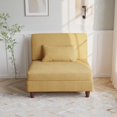 thumbnail image 3 of Jerry Corduroy Accent Chair with Ottoman Modular Couch Sectional Sofa Armless - Orange/Armless Chair, 3 of 5