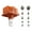 Orange, variant on Mosiee 250A Lithium Battery Terminal Block High Current Through-The-Wall Terminal Block Connector for Lithium Battery Energy Storage Balck