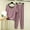 Purple, variant on uublik Womens Pajama Pants Short Sleeve Shirt with Long Pajama Pant Set Soft PJ Loungewear