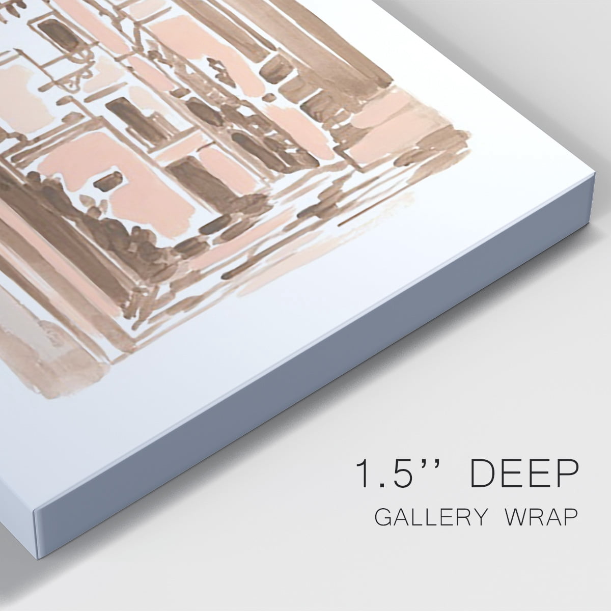 Blush Architecture Study II Premium Gallery Wrapped Canvas - Ready to Hang