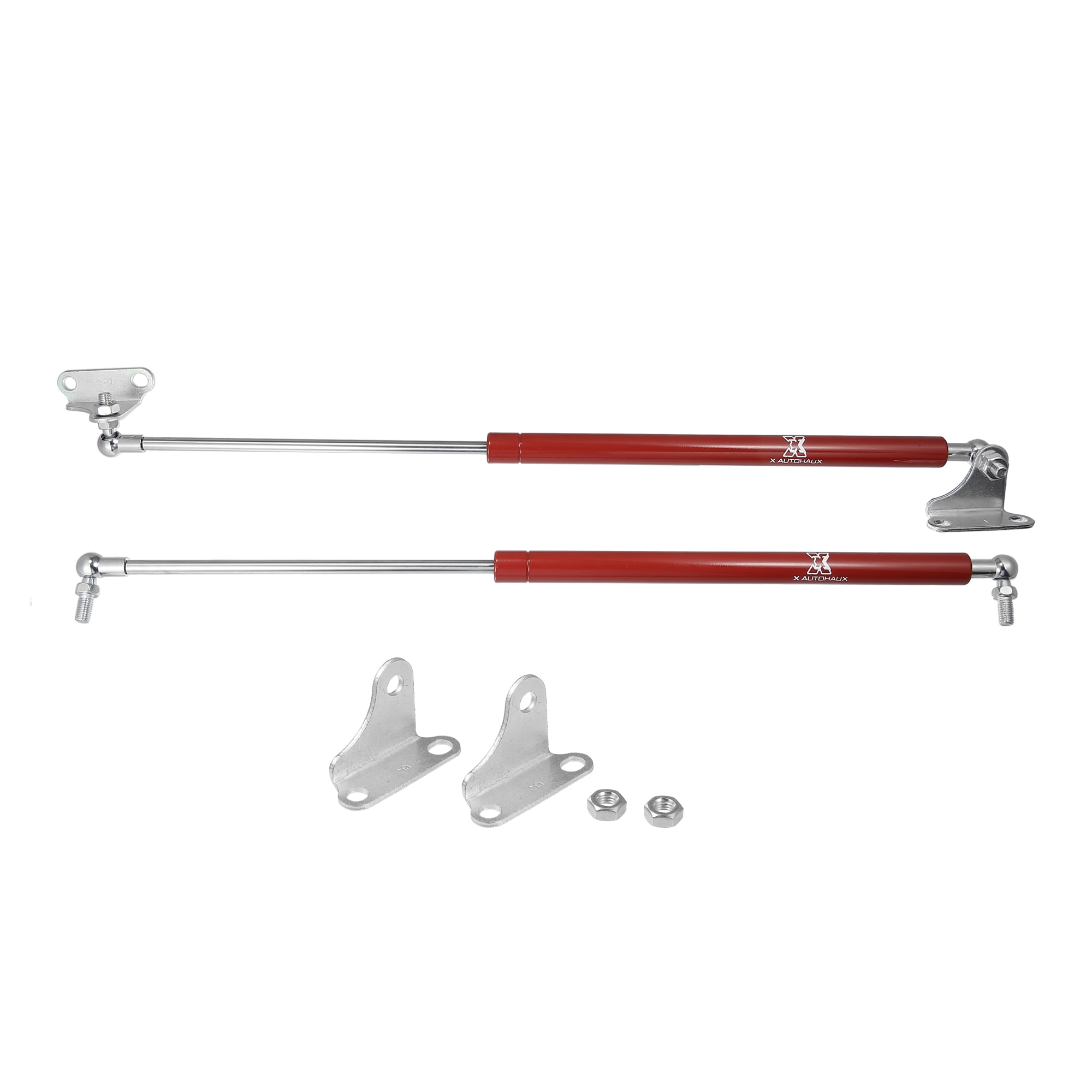 Unique Bargains 2pcs 20inch 400N/40KG Universal Lift Support Struts Hydraulic Rods Red